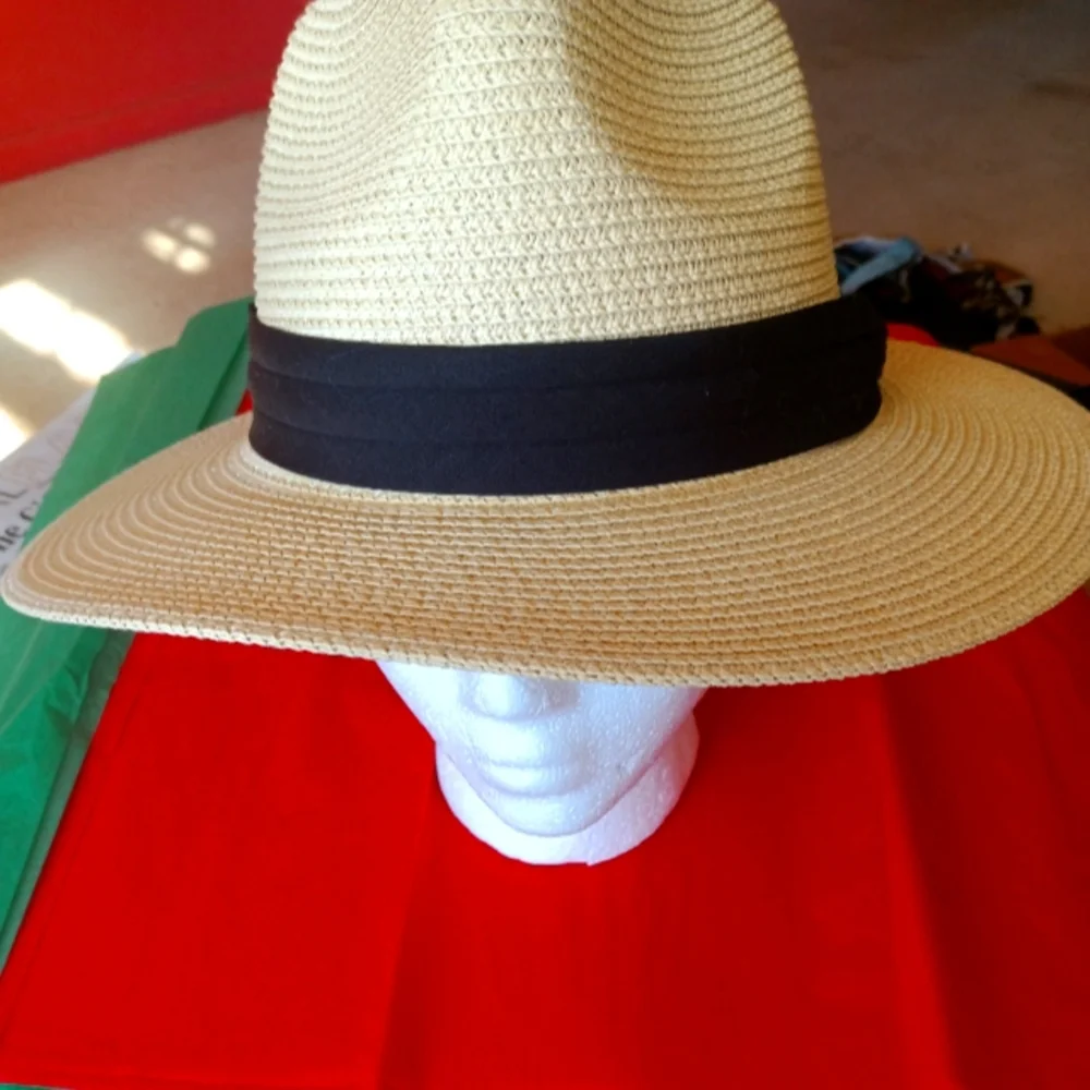 Anycosy Hat Co. Designer Straw $28 size med/Lg+ - Picture 1 of 6
